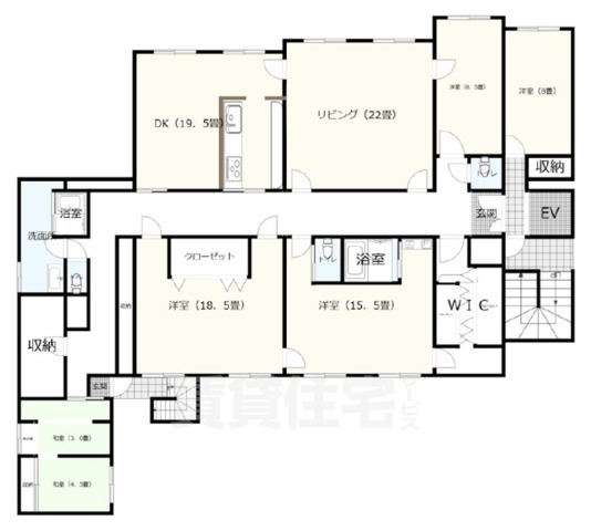 京都市上京区青龍町のマンションの間取り