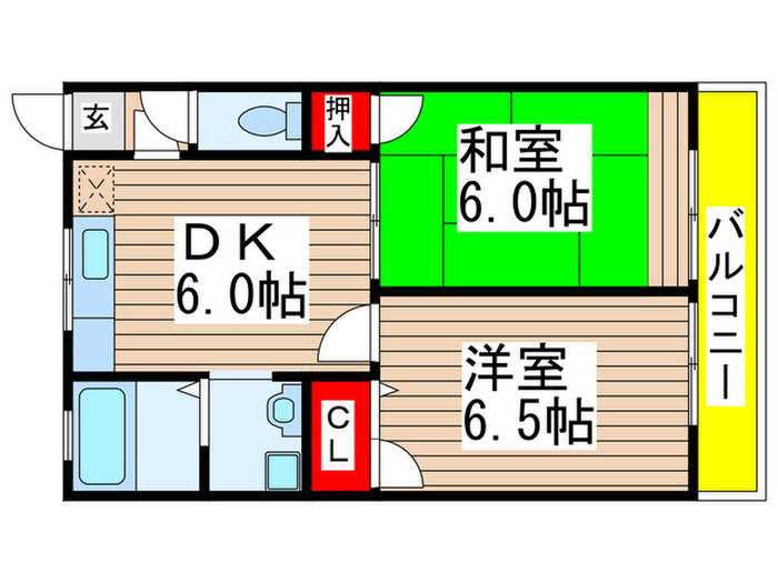 カタンクロ－バ－２の間取り