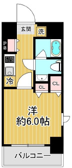 SHOKEN Residence横浜桜木町の間取り