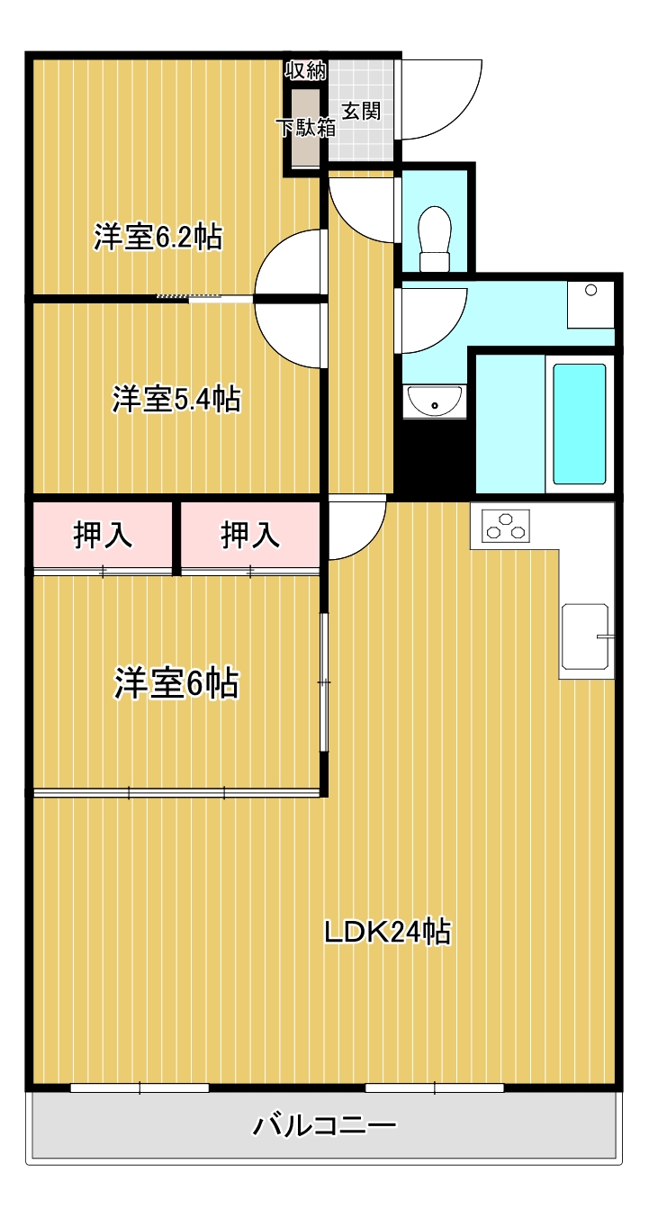 チサンマンション紺屋町の間取り