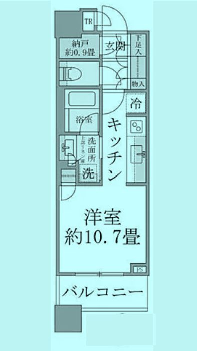 品川区上大崎のマンションの間取り