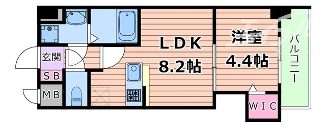 Alivis北梅田の間取り