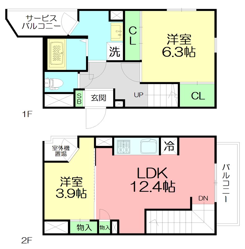 ＧＲＡＮＤＲＥＶＥ代官町の間取り