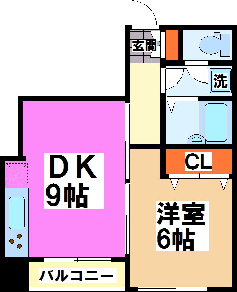 渋谷区笹塚のマンションの間取り