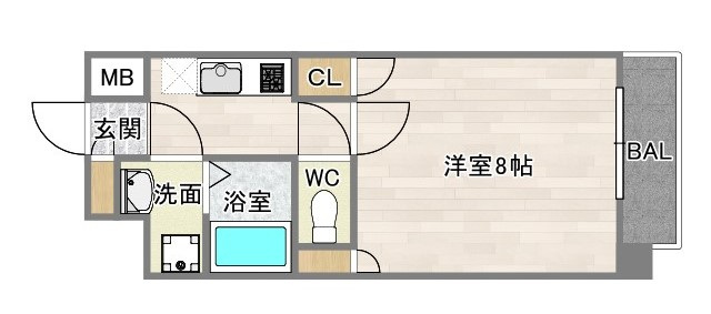 【大阪市住吉区苅田のマンションの間取り】