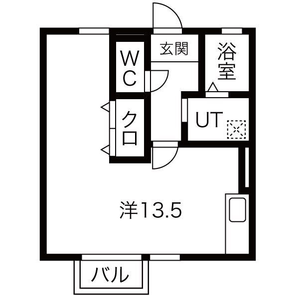 東海市大田町のアパートの間取り