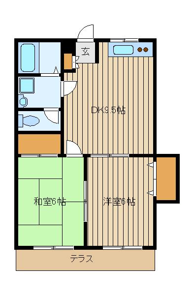 エスケージュネスの間取り