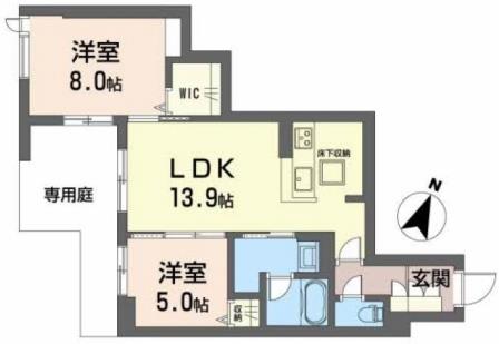 エクセレントガーデンヒルズA棟の間取り