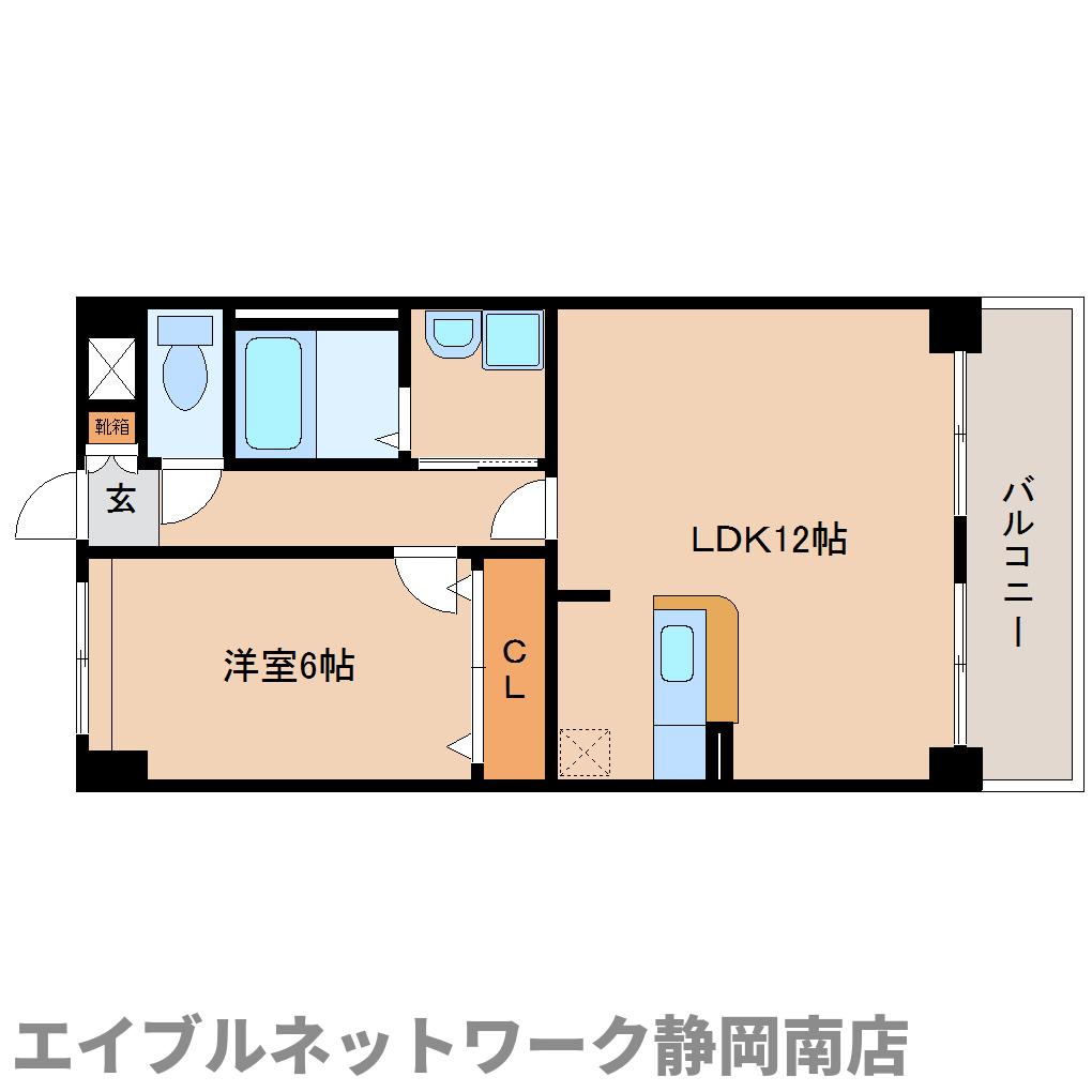 焼津市栄町のマンションの間取り