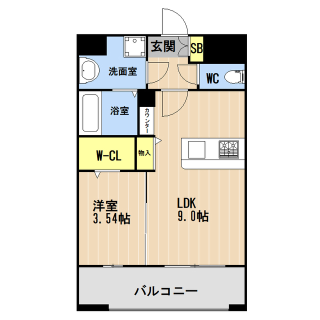 ＬＩＢＴＨ旭橋IIIの間取り