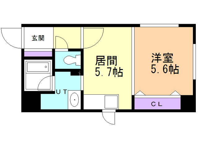 札幌市中央区南一条西のマンションの間取り