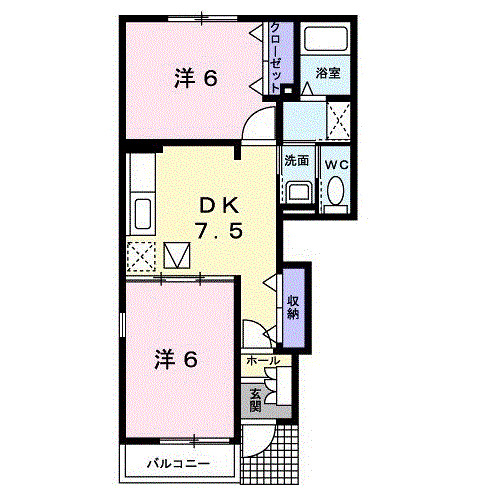 コニファーII番館Ｂの間取り