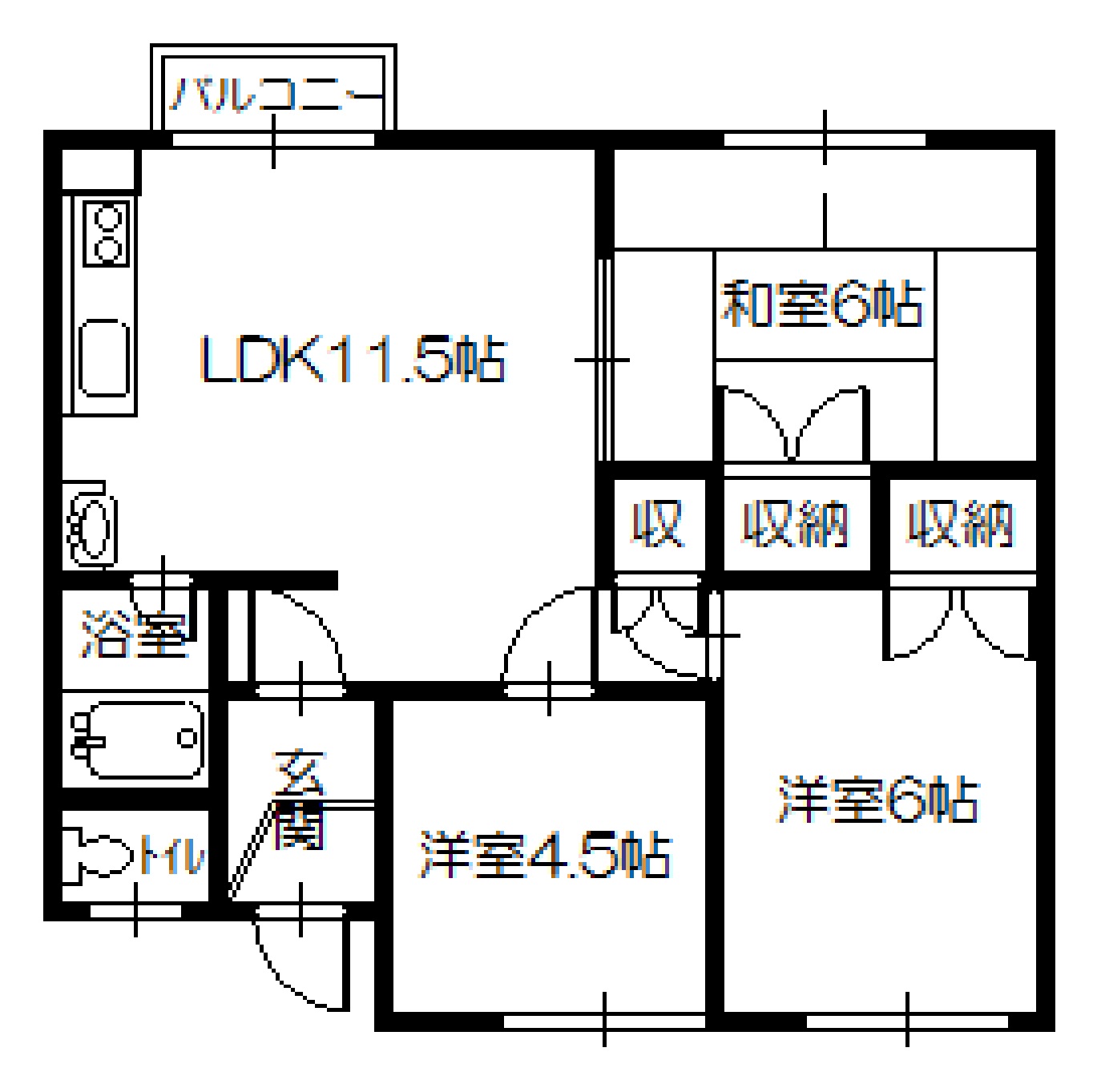 旭レジデンスの間取り