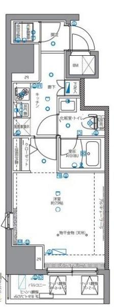 パティーナ月島の間取り