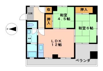 名古屋市熱田区西郊通のマンションの間取り