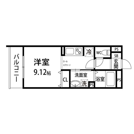 （仮称）荒巻字青葉アパート　Ａ棟の間取り