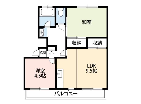 戸ヶ崎第一ニューハイツの間取り