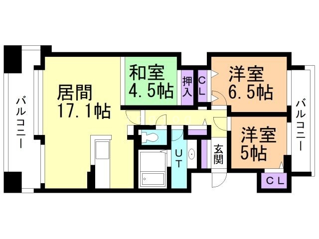 ダイアパレス植物園通の間取り