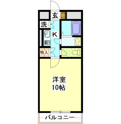 シティガーデンオオヤマの間取り