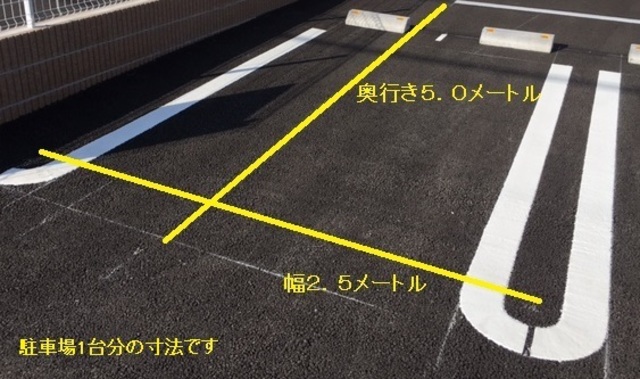 【古河市松並のアパートの駐車場】