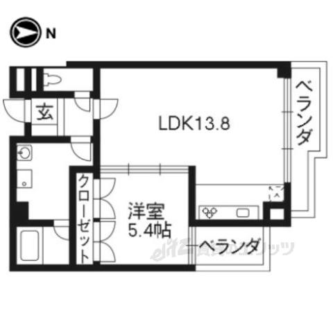 川端マンションの間取り