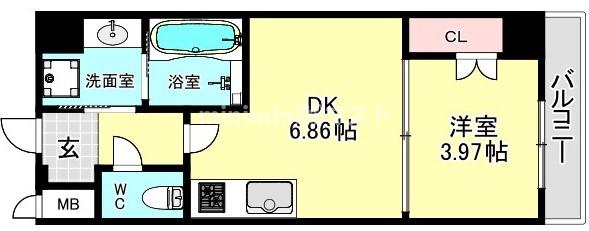 クローバー・レジデンス弁天町の間取り