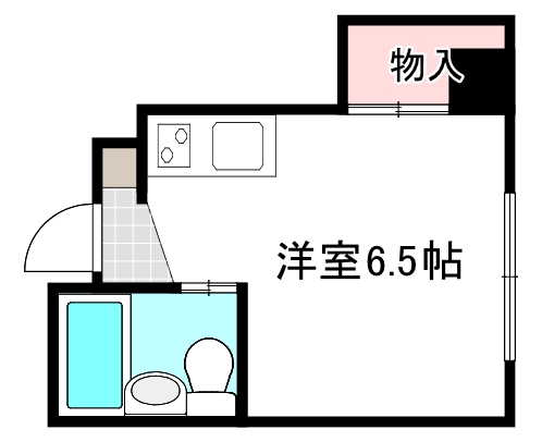 広島市中区河原町のマンションの間取り