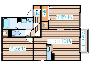 シュプルース丹野の間取り