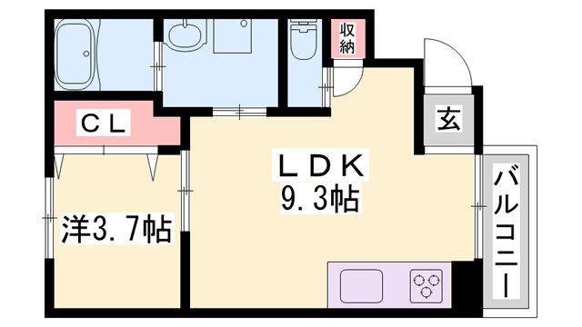 プレミール小野王子町の間取り