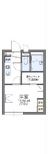 レオパレスルミエールの間取り