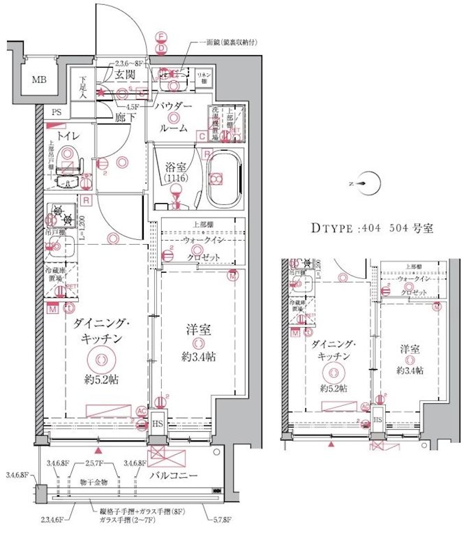 クレイシアIDZ祐天寺の間取り