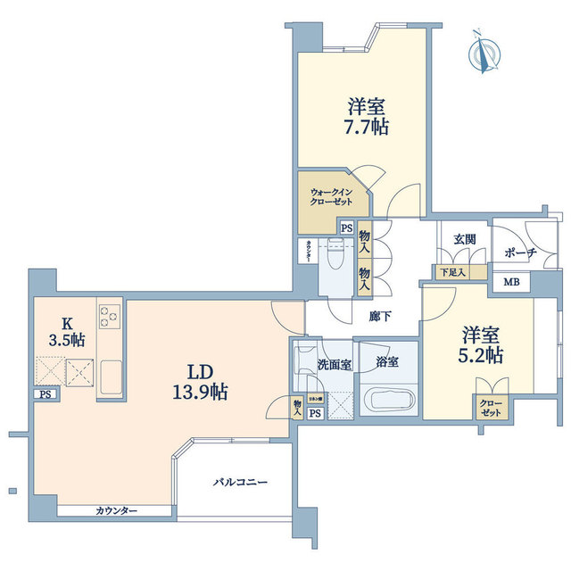 アルス鎌倉御成町の間取り