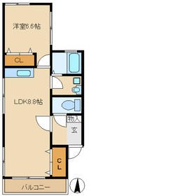 別府マンション5の間取り