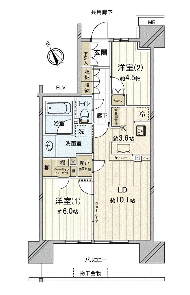 パークホームズＬａＬａ南船橋ステーションプレミアの間取り