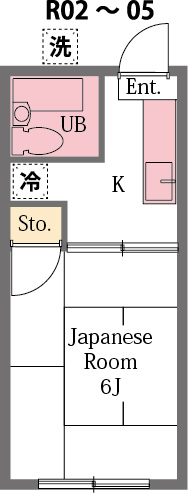 東松山市大字岩殿のアパートの間取り