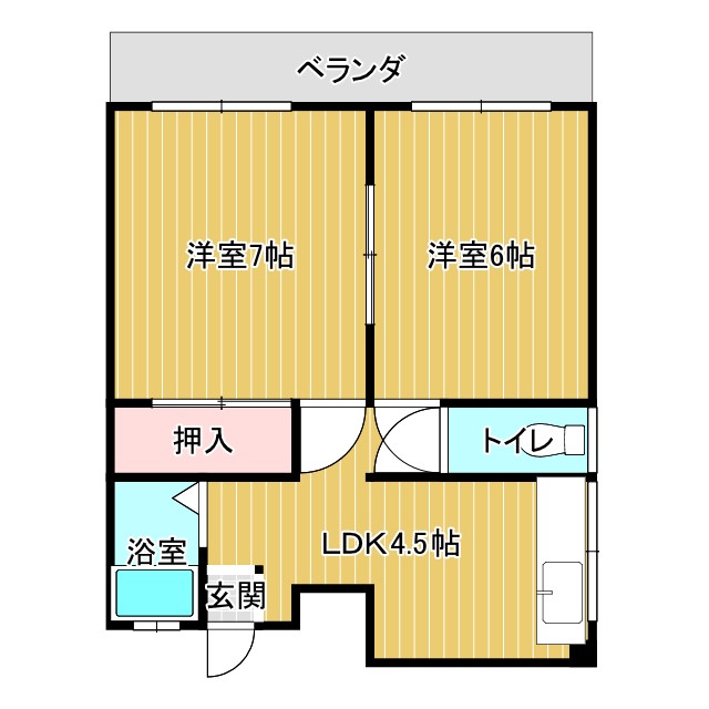 山岡ビルの間取り