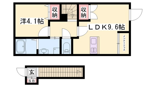 Koro Shine網干の間取り