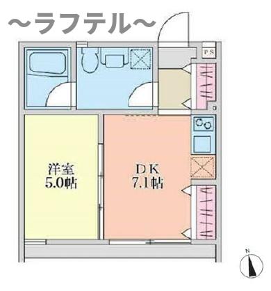 所沢市東住吉のマンションの間取り