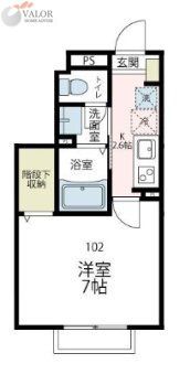 横浜市緑区台村町のアパートの間取り