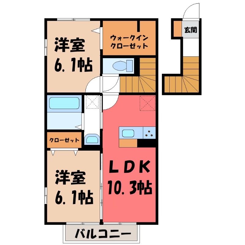 コンフォーティアの間取り