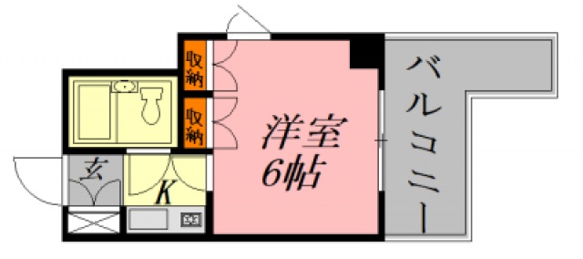 広島市中区大手町のマンションの間取り