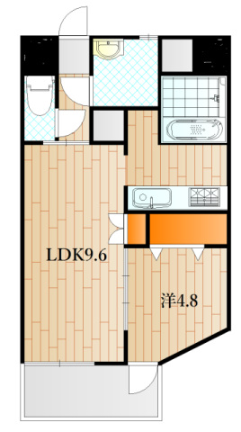 下関市新椋野のマンションの間取り