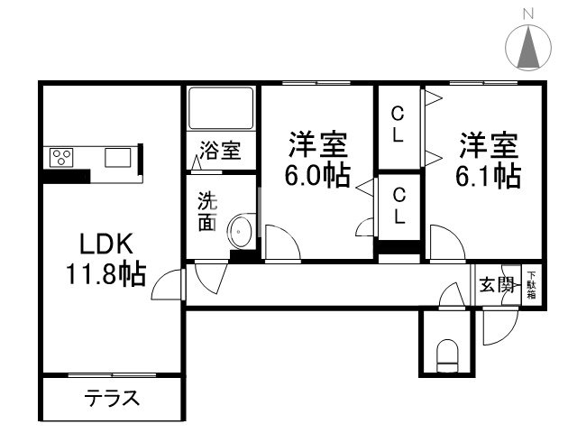 【かのん梅ケ畑の間取り】