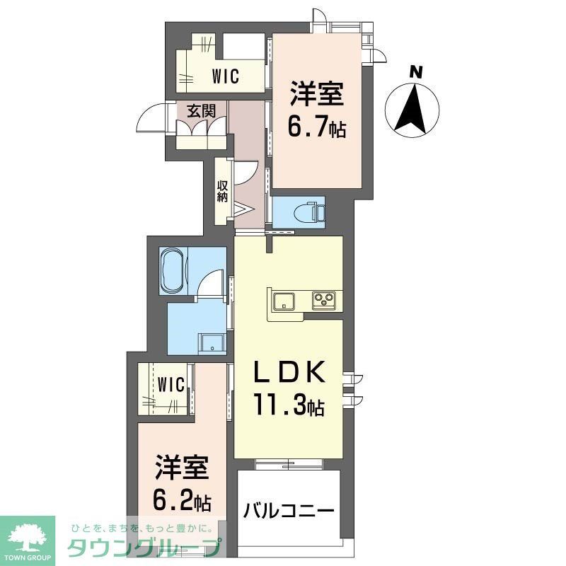 アルフラット万願寺の間取り