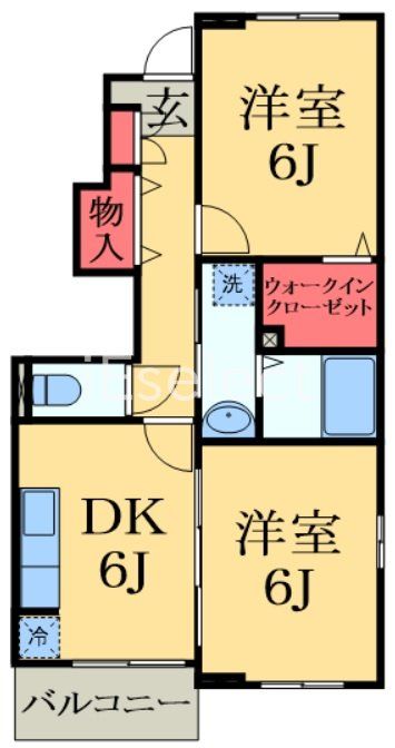 八街市富山のアパートの間取り