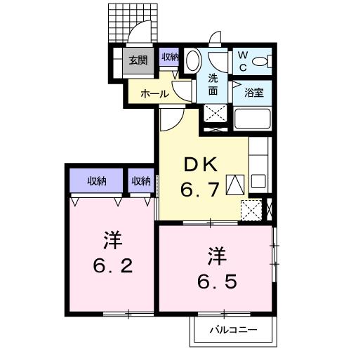 コータ・コートＡの間取り