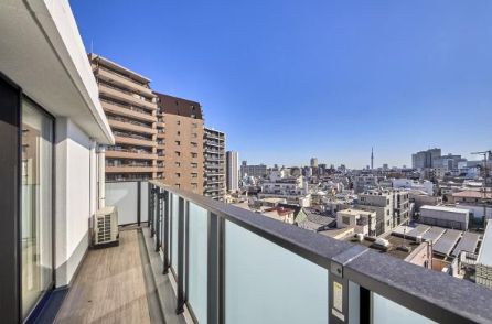 バルコニー　7階のバルコニー