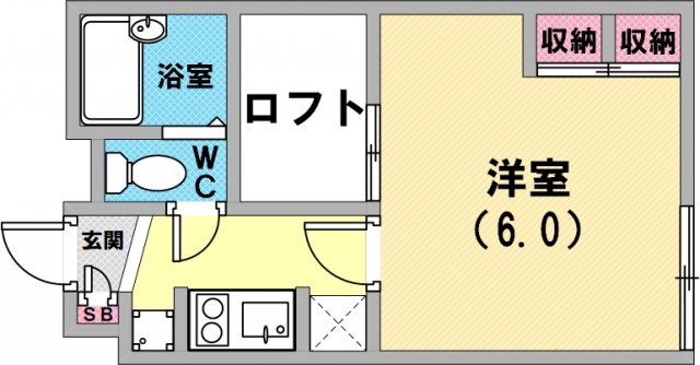 レオパレスライトハウス上田の間取り写真