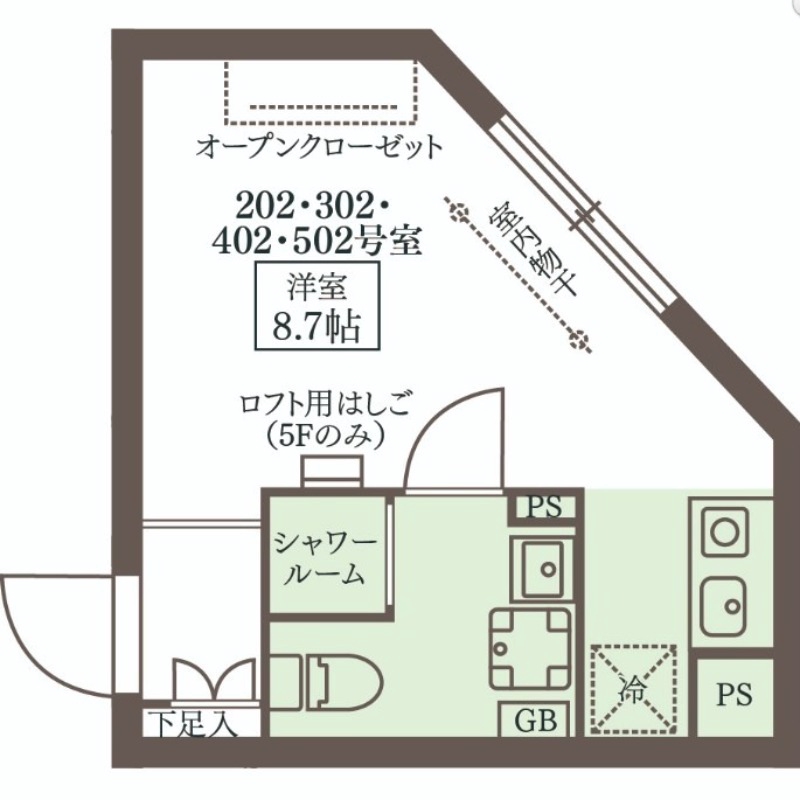 COCOCUBE武蔵新田の間取り写真