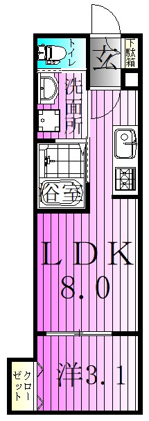 k1 apartmentsの間取り写真